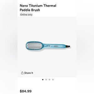 Nano Titanium Thermal Paddle Brush